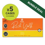 St. Ewe Rich Yolk Free Range Eggs Bundle (5 x Cases of 1 x 5Doz)