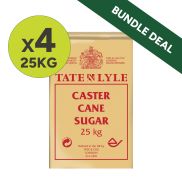 Tate & Lyle Caster Sugar Bundle (4 x Cases of 1 x 25kg)