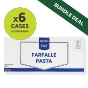 METRO Chef Farfalle Pasta Bundle (6 x Cases of 3 x 5 kg)