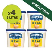 Hellmann's Real Mayonnaise Bundle (4 x Cases of 1 x 5Litre)