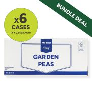 METRO Chef Very Fine Garden Peas Bundle (6 x Cases of 4 x 2.5kg)
