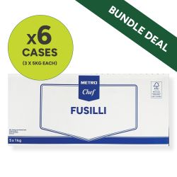 METRO Chef Fusilli Bundle (6 x Cases of 3 x 5 kg)