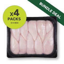 Chicken Breast Fillet EU (220-230g) Bundle (4 x Cases of 1 x 5kg)