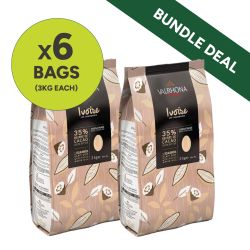 Valrhona Ivoire White Chocolate Couverture (35%) Bundle (2 x Cases of 3 x 3kg)