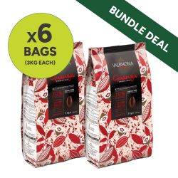 Valrhona Guanaja Dark Chocolate Couverture (70%) Bundle (2 x Cases of 3 x 3kg)