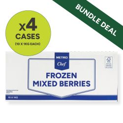 METRO Chef Frozen Mixed Berries Bundle ( 4 x Cases of 10 x 1kg)