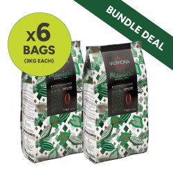 Valrhona Manjari Dark Chocolate Couverture (64%) Bundle (2 x Cases of 3 x 3kg)