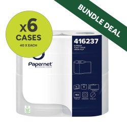 Premium Soft Toilet Roll 3ply 40&rsquo;s (10x4) Bundle (6 x Cases of 40 Each )