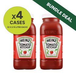 Heinz Tomato Ketchup Bundle (4 x Cases of 2 x 2.15Litre)